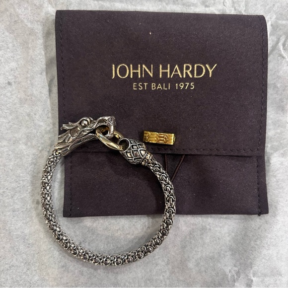 John Hardy Jewelry - John Hardy dragon naga bracelet 18k gold & sterling silver authentic